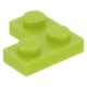 LEGO lapos elem 2x2 sarok, lime (2420)